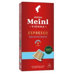 JULIUS MEINL ESPRESSO DECAF - 10 NESPRESSO СЪВМЕСТИМИ КАПСУЛИ