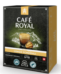 Сет от 5 бр. XXL  кутии Cafe Royal Schuumli - 180 съвместими капсули за Неспресо 