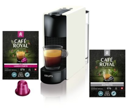 Кафемашина Nespresso Essenza с 2 кутии Cafe Royal - 72 капсули за Неспресо