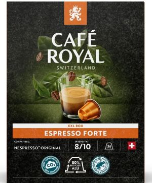 Сет от 5 бр. XXL кутии Cafe Royal Espresso Forte - 180 съвместими капсули за Nespresso